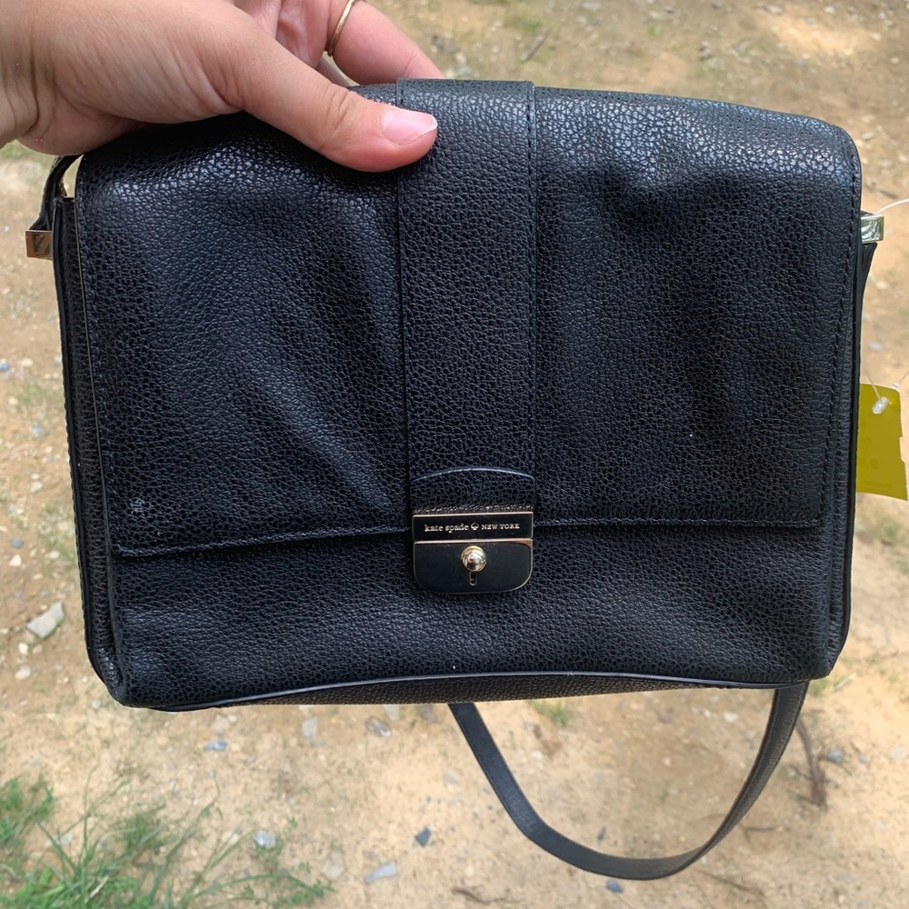 Black Kate spade crossbody purse. Used a handful of times, in good condition